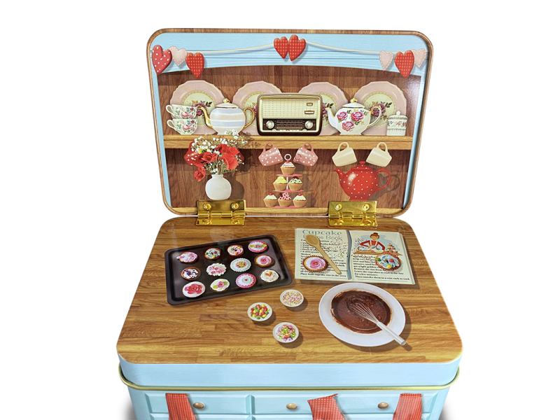 Scatola di latta Credenza Cupcake - StyleBox