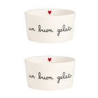 Set 2 coppette in gres "Un buon gelato" - Simple Day