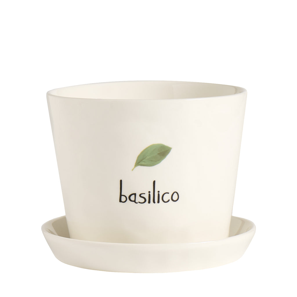 Vaso "Basilico" con sottovaso - Simple Day