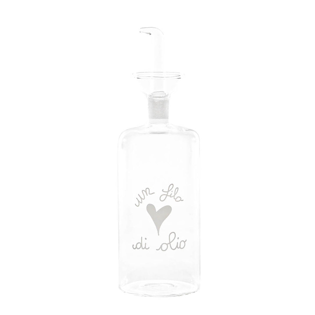 "Un drizzle d'olio" 570ml oil cruet & "Un goccio di vinegar" 350ml vinegar bottle - Simple Day