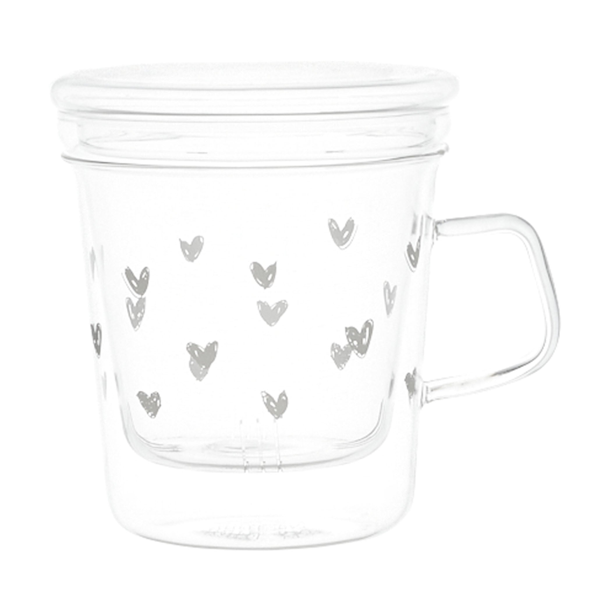 "Hearts" Mug with Infuser - Simple Day