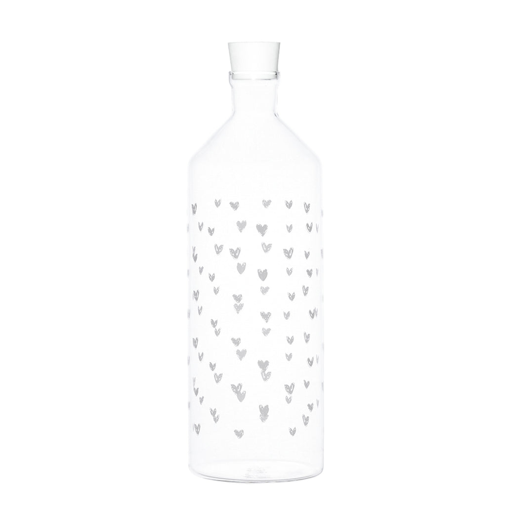 Glass Bottle "Hearts" - Simple Day