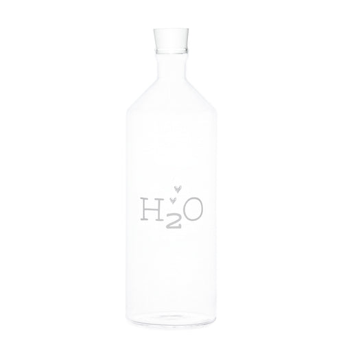 Bottiglia in vetro "H2O" - Simple Day