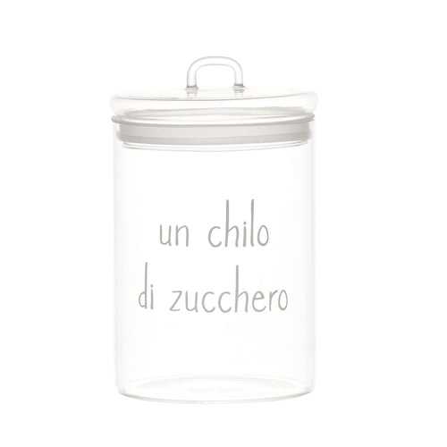 Barattolo in vetro "Un chilo di zucchero" - Simple Day