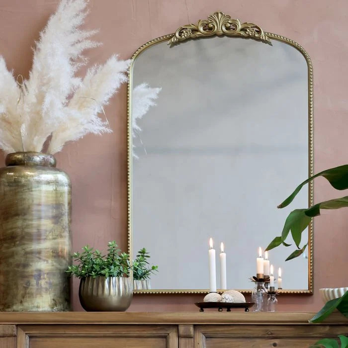 Specchio oro con decoro - Chic Antique