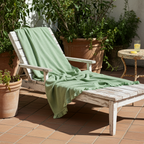 Telo mare nido d'ape in cotone con frappa in diversi colori - L'Atelier 17