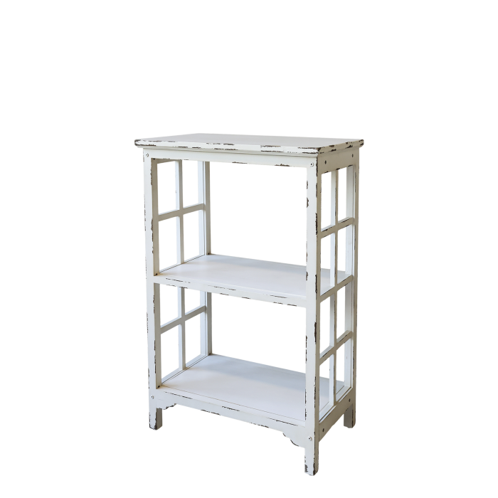 Tavolino bianco anticato - Chic Antique