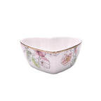 White heart-shaped cup with black decoration - Luxe Lodge