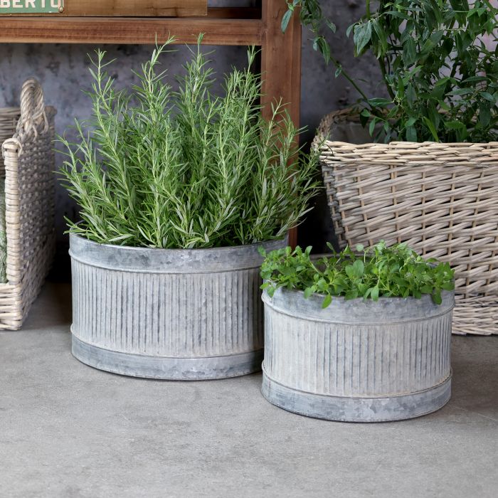 Vaso grigio antico metallo - Chic Antique