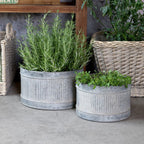 Vaso grigio antico metallo - Chic Antique