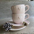 Tazza caffè con piattino rosa baby - Luxe Lodge