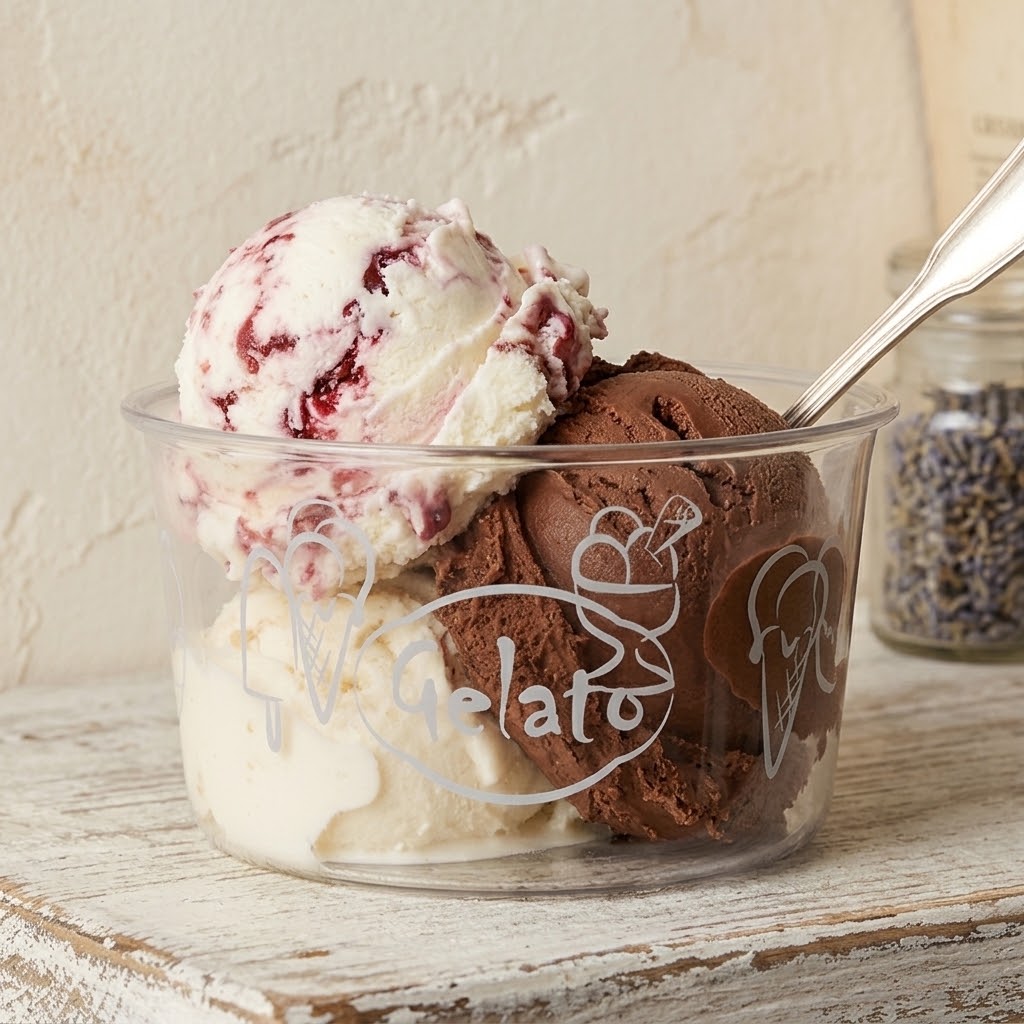 Set of 2 "Gelato" glass bowls - Simple Day