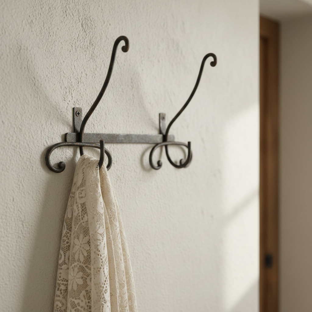Appendiabiti di ferro antico