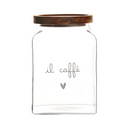 Barattolo in vetro "Il caffè" con tappo legno - Simple Day