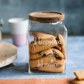 Barattolo in vetro "Il buongiorno si vede dal mattino" con tappo legno - Simple Day
