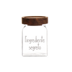 Barattolo in vetro "L'ingrediente segreto" con tappo legno SMALL - Simple Day