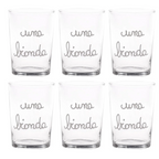 Set 6 Bicchieri birra "Una bionda" - Simple Day