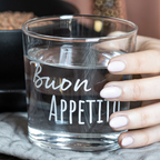 Set 6 bicchieri acqua "Buon appetito" - Simple Day