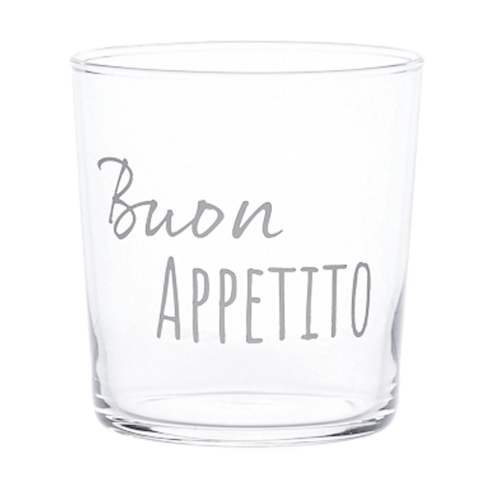 Set 6 bicchieri acqua "Buon appetito" - Simple Day