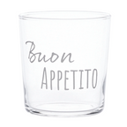 Set 6 bicchieri acqua "Buon appetito" - Simple Day