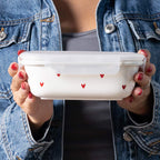M Container "Red Hearts" - Simple Day