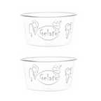 Set 2 coppette in vetro "Gelato" - Simple Day