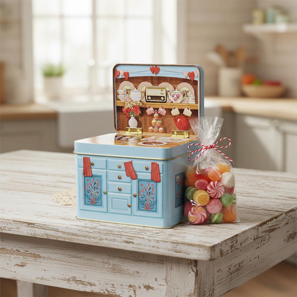 Scatola di latta Credenza Cupcake - StyleBox