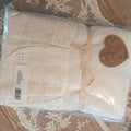 White face and guest towel set with Sangallo lace - Blanc Mariclò