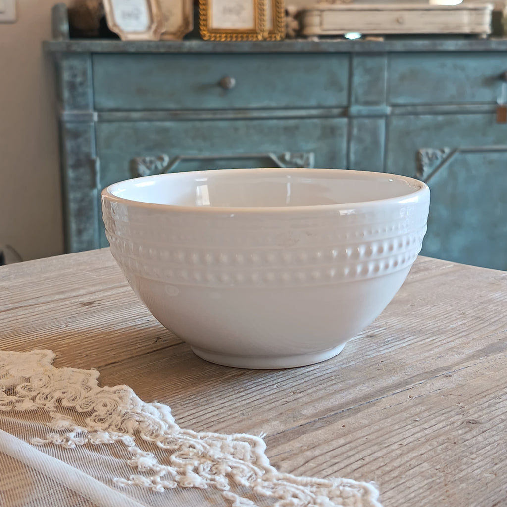 Set 2 ciotole bianche con decoro - Luxe Lodge