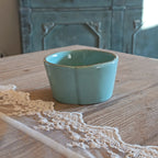 Set of 2 aqua green bowls