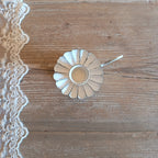 White candle holder with handle