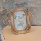 Cornice con roselline beige/oro - Blanc Mariclò