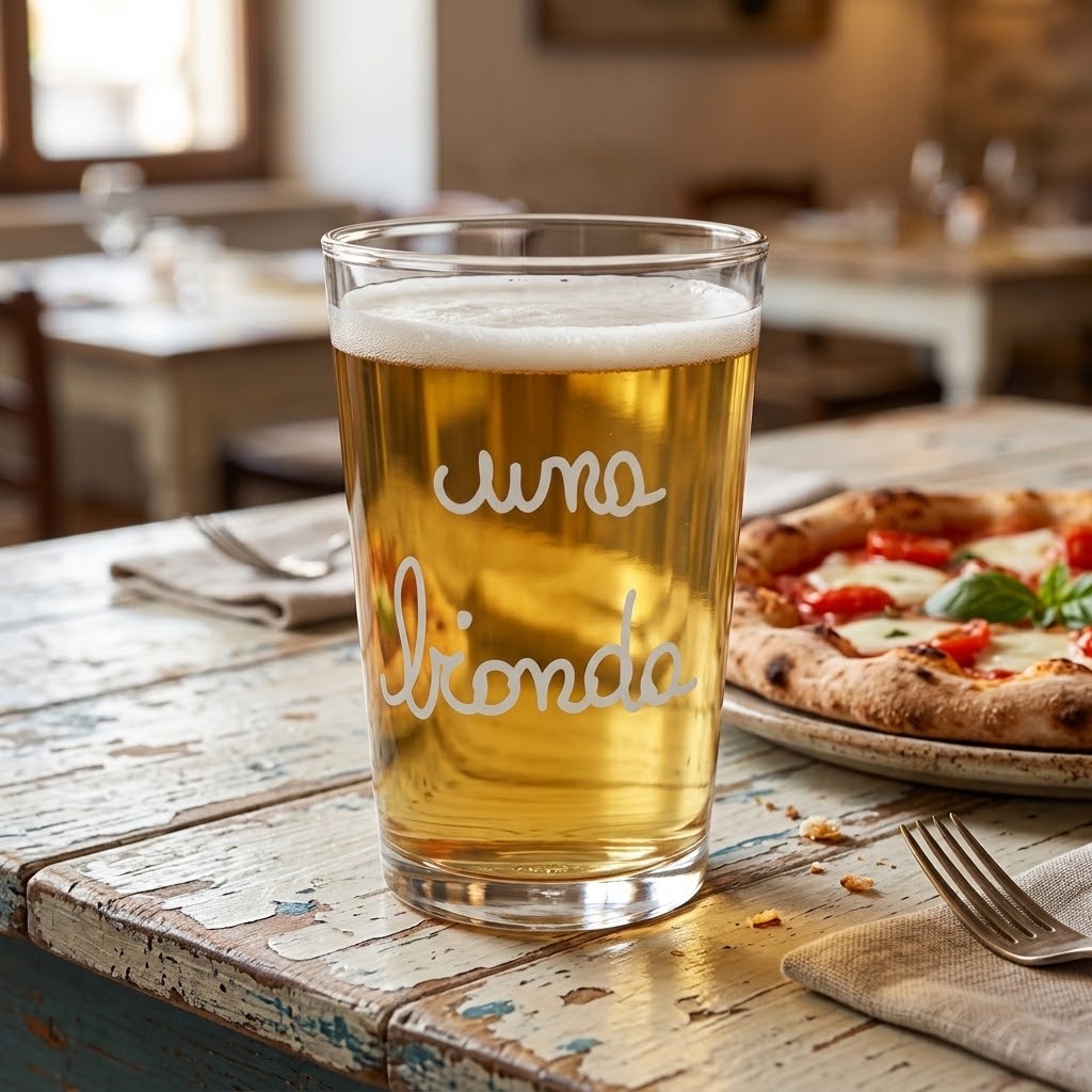 Set of 6 "Una bionda" beer glasses - Simple Day