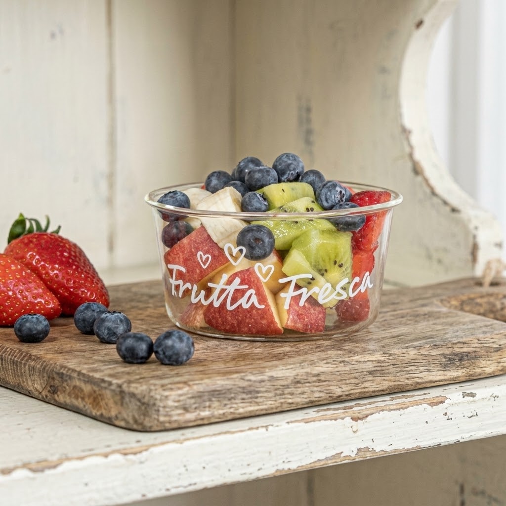 Set of 2 "Fresh Fruit" glass bowls - Simple Day