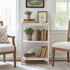 Tavolino bianco anticato - Chic Antique
