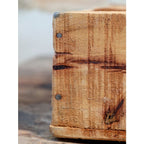Wall or Freestanding Shelf with 12 Antique Wood Compartments - Chic Antique