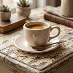 Tazza caffè con piattino rosa baby - Luxe Lodge