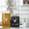 "Un drizzle d'olio" 570ml oil cruet & "Un goccio di vinegar" 350ml vinegar bottle - Simple Day