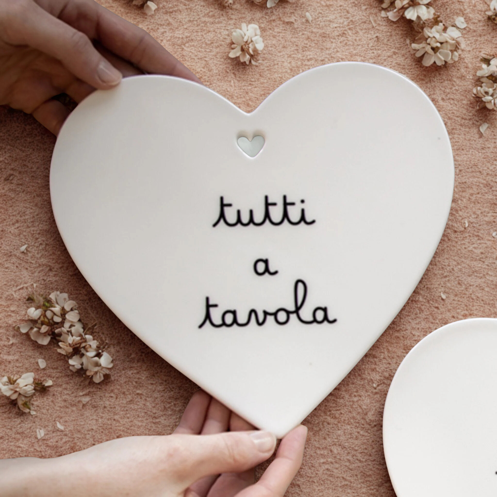 Sottopentola cuore "Tutti a tavola" - Simple Day