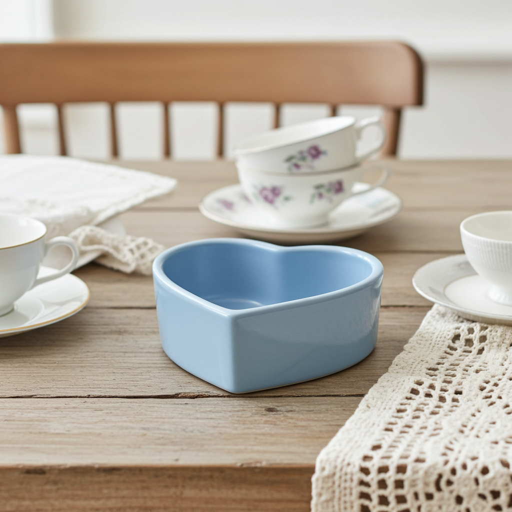 Light Blue Heart Cup - Luxe Lodge