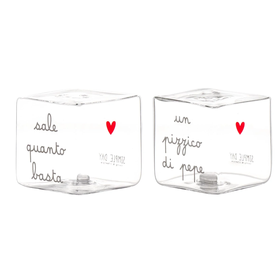 Set Sale-Pepe vetro quadrati - Simple Day