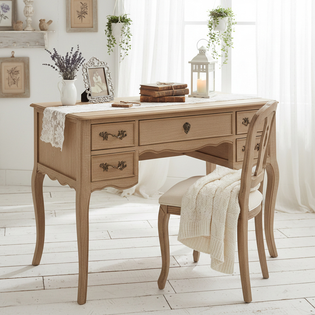 Scrittoio in legno collezione "Apollon" - Blanc Mariclò