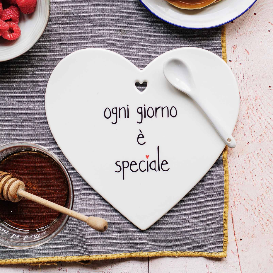 Sottopentola cuore "Ogni giorno è speciale" - Simple Day