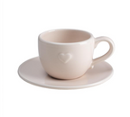 Tazza caffè con piattino rosa baby - Luxe Lodge