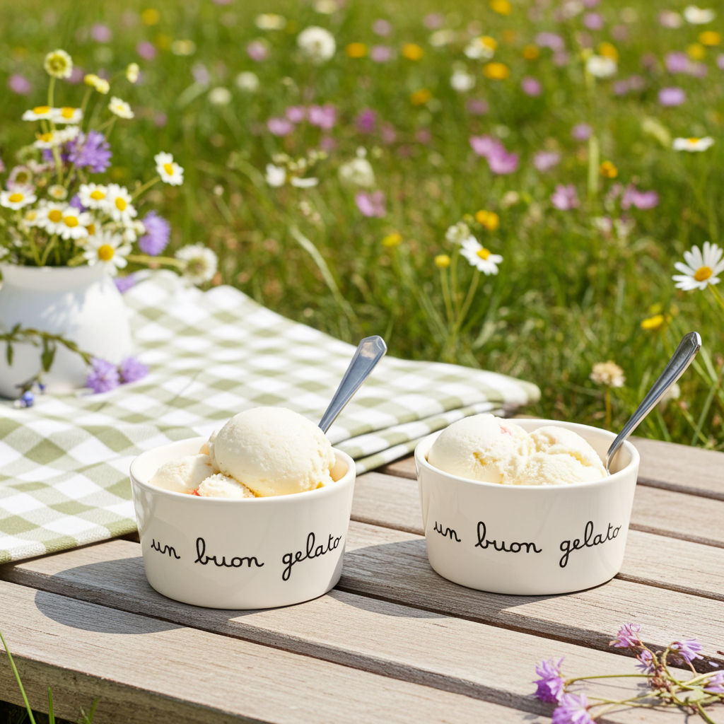 Set 2 coppette in gres "Un buon gelato" - Simple Day
