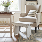 Panchetta di legno bianco anticato - Chic Antique