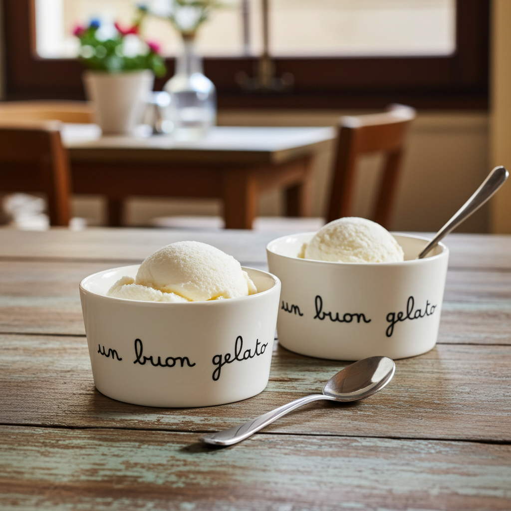 Set 2 coppette in gres "Un buon gelato" - Simple Day