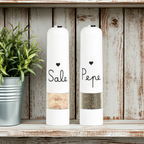 Simple Day Electric Salt and Pepper Mill Set (Salt and Pepper)