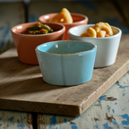 Set of 2 aqua green bowls