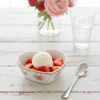 White heart-shaped cup with black decoration - Luxe Lodge